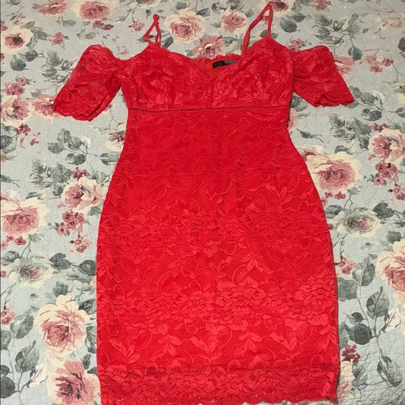 Guess Vibrant Red Mini Dress - Picture 1 of 6
